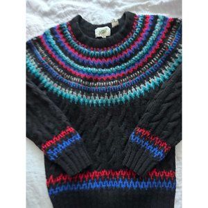Vintage Field Gear 100% shetland wool Medium Sweater multicolor